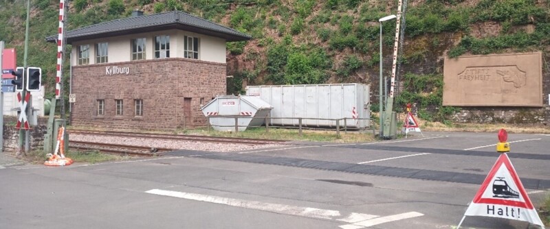 Bahnübergang in Kyllburg